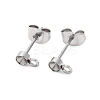 304 Stainless Steel Stud Earring Findings LS-STAS-V003-10P-03-1