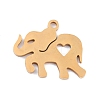 Ion Plating(IP) 201 Stainless Steel Pendants STAS-K003-04G-2