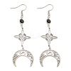 304 Stainless Steel Dangle Earrings for Women EJEW-F338-07P-1