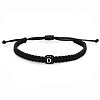 Cube with Letter Pattern Resin Beads Braided Bead Bracelets FS-WGC1D79-21-1