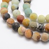 Frosted Natural Flower Amazonite Bead Strands LS-G-L460-01-10mm-1