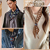 Flower Imitation Leather Scarf Clips AJEW-WH20001-16A-01-5