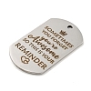 Non-Tarnish 201 Stainless Steel Pendants STAS-L079-04P-02-2