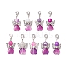 20Pcs Angel Glass Pendant Decorations HJEW-JM02640-S-1