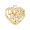 Brass Micro Pave Cubic Zirconia Pendants LS-KK-Z094-01G-02-1