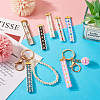 8Pcs 8 Colors  Ethnic Style Polyester Jacquard Flower Pendant Decorations FIND-TA0004-53-7