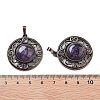 Natural Amethyst Pendants G-Q158-03A-R02-3