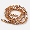 Electroplate Transparent Glass Beads Strands EGLA-A034-T6mm-N16-2