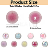 135Pcs 9 Colors Transparent Acrylic Beads TACR-PA0001-04-2