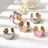 304 Stainless Steel Enamel Open Cuff Rings RJEW-L335-02D-G-1