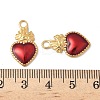 304 Stainless Steel Enamel Pendants STAS-V015-18B-G-3