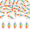 30Pcs Natural Cowrie Shell Pendants FIND-ME0002-51-1