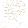 120Pcs 2 Colors 316 Surgical Stainless Steel Hoop Earring Findings STAS-HS0001-25-1