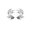 Fish Alloy Glass Stud Earrings FS-WG4D6D9-01-3