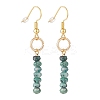 Dyed Natural Malaysia Jade Beads Dangle Earrings EJEW-JE04709-01-1