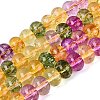 Crackle Transparent Glass Beads Strands GLAA-N074-02B-03-1