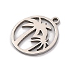 Non-Tarnish 201 Stainless Steel Pendants LS-STAS-U016-07P-2