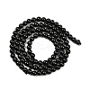 Natural Black Tourmaline Beads Strands G-G763-01-4mm-AB-5