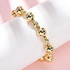 Brass Round Beads Slider Bracelets for Women LS-BJEW-D357-06B-G-1