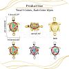 30Pcs 3 Colors Alloy Connector Charms RB-NB0001-22-3