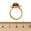 Oval Synthetic Goldstone Finger Rings RJEW-M063-01G-19-3