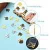 120Pcs 3 Colors Tibetan Style Alloy Charms TIBEP-YW0001-94-3