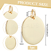 Flat Round Blank 925 Sterling Silver Charms STER-BC0003-41B-G-2