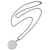Anti-Tarnish 201 Stainless Steel Arabic Elements Flower Pendant Box Chain Necklaces LS-NJEW-D089-01P-02-2