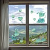 6PCS PVC Stickers Dazzling Color Window Stickers 3D Laser Puppy And Heart Shapes Electrostatic Glass Window Stickers JX834A-3