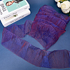 10 Yards Lucency Polyester Pleated Lace Trim OCOR-GF0004-74I-3