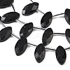 Natural Black Tourmaline Beads Strands G-P607-A03-01-4