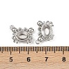 304 Stainless Steel Pendant Cabochon Settings STAS-G356-07P-01-3