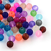 Transparent Frosted Glass Beads FGLA-TA0001-01-8mm-1