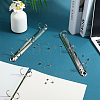 Iron Notebook 3-Ring Loose Leaf Book Binder Hinged Clamp FIND-WH20007-15F-P-4