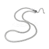 Non-Tarnish 201 Stainless Steel Herringbone Chain Necklaces NJEW-P282-01P-2