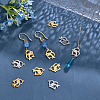 24Pcs 4 Style 201 Stainless Steel Hollow Pendants STAS-UN0029-99-3