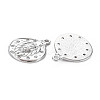 Brass Micro Pave Clear Cubic Zirconia Pendants KK-S356-766B-2