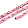 Hollow Braided Cowhide Leather Cord NWIR-ZX002-01B-2