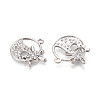 Alloy Rhinestone Pendants FIND-N008-07P-2
