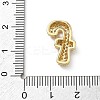 Brass Micro Pave Cubic Zirconia Pendants KK-A300-02G-F-3