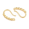 Brass Rhinestone Earring Hooks KK-C261-01A-G-2