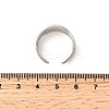 304 Stainless Steel Open Cuff Rings for Women RJEW-H261-05P-5