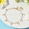 Natural Cultured Freshwater Pearl Charm Bracelets BJEW-JB12313-1