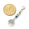Alloy Tree of Life Pendant Decorations HJEW-JM01383-01-2