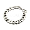 Tarnish Resistant 304 Stainless Steel Curb Chain/Twisted Chain Bracelets STAS-A028-B127P-1