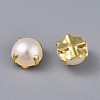 Sew on Acrylic Imitation Pearl SACR-WH0002-01A-G-1
