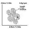 304 Stainless Steel Fashionable Flower Stud Earrings with Exaggerated Design and High-end Quality KY9326-1-1