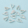 Grade AA Brass Ice Pick Pinch Bails for Pendant Making KK-M008-b-06S-NR-1