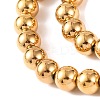 Electroplated Synthetic Non-magnetic Hematite Beads Strands G-H027-C01-04-4