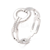 Non-Tarnish 304 Stainless Steel Cuff Ring RJEW-F121-05P-3